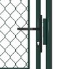 vidaXL Πόρτα Περίφραξης Κήπου Πράσινη 100 x 125 εκ. Ατσάλινη