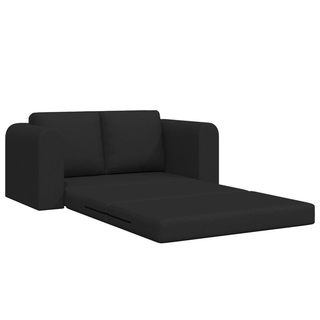 vidaXL Καναπές Κρεβάτι 2 σε 1 Μαύρος 148x71x83 εκ.