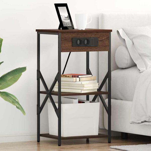 vidaXL &Kappa;&omicron;&mu;&omicron;&delta;ί&nu;&omicron; &mu;&epsilon; &rho;ά&phi;&iota; &Kappa;&alpha;&phi;έ &delta;&rho;&upsilon;&sigmaf; 41 x 31 x 76 &epsilon;&kappa;. &Epsilon;&pi;&epsilon;&xi;&epsilon;&rho;&gamma;&alpha;&sigma;&mu;έ&nu;&omicron; &xi;ύ&lambda;&omicron;