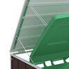vidaXL Πλαίσιο Κάδων Απορριμμάτων Διπλό Κάδοι 144x81x113 εκ. Ατσάλι