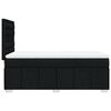 vidaXL Κρεβάτι Boxspring με Στρώμα Μαύρο 100 x 200 εκ. Υφασμάτινο