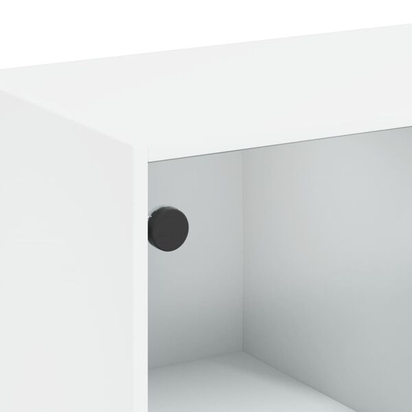 vidaXL Ντουλάπι με Πόρτες Λευκό 68x37x142 εκ. από Επεξεργασμένο Ξύλο