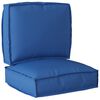 vidaXL Σετ Μαξιλαριών Πάγου 2 pcs Μπλε Ρουά 50 x 50 x 12 cm