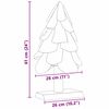 vidaXL Χριστουγεννιάτικο Δέντρο με βάση Καφέ 60 cm Μασίφ ξύλο teak