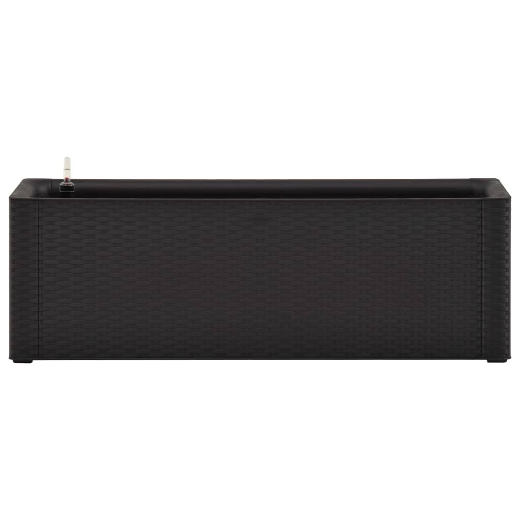 vidaXL Ζαρντινιέρα Κήπου Ανθρακί 100x43x33 εκ. με Αυτόματο Πότισμα