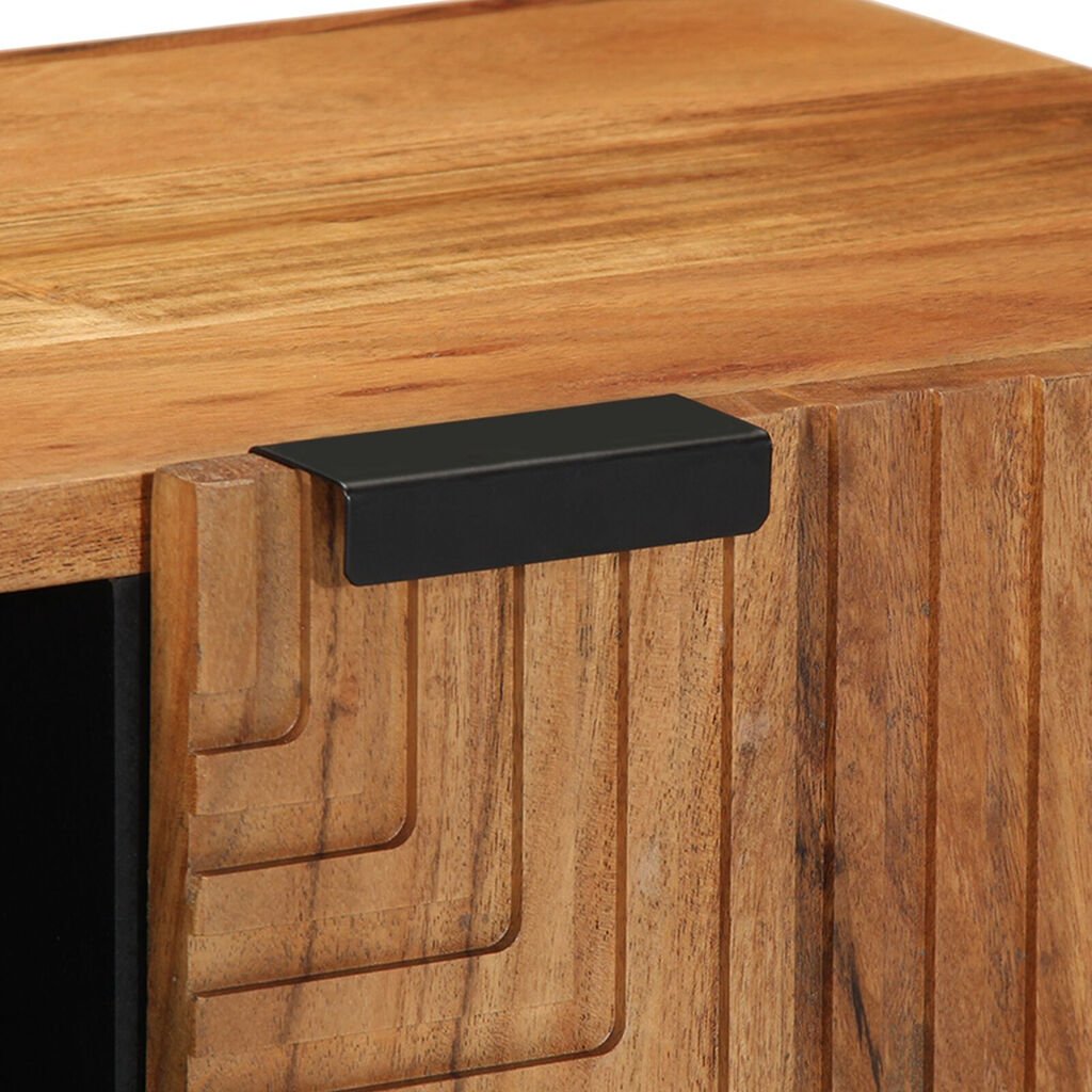vidaXL Ντουλάπα Τηλεόρασης 80x31,5x46 εκ Μασίφ Ξύλο Ακακίας
