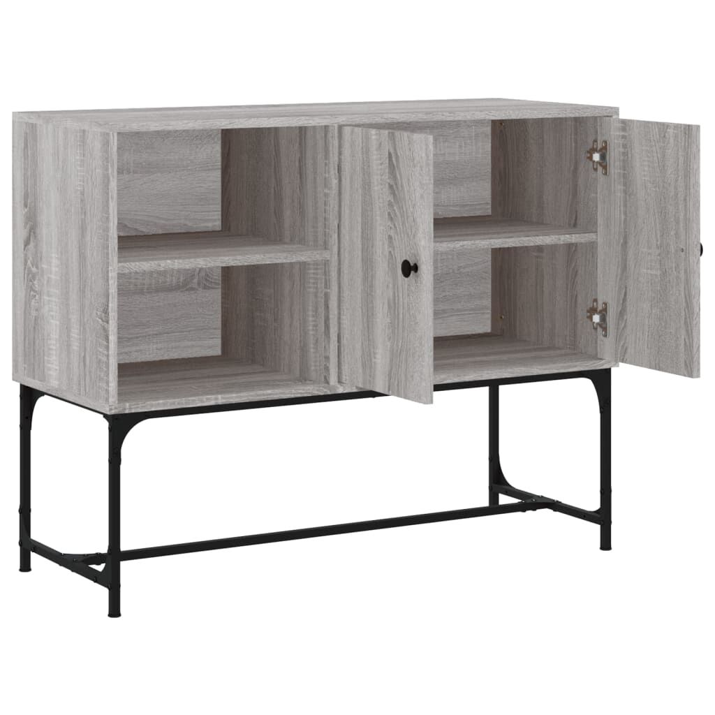 vidaXL Ντουλάπι Γκρι Sonoma 100x40x79,5 εκ. από Επεξεργασμένο Ξύλο