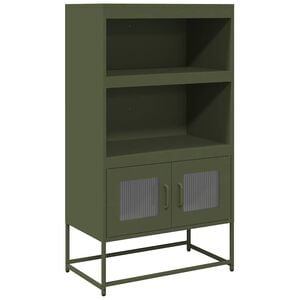 vidaXL Highboard Ελαιοπράσινο 68x39x123 cm Ατσάλι