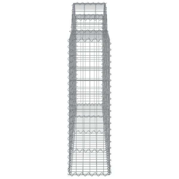 vidaXL Συρματοκιβώτιο Τοξωτό 200x30x100/120εκ. από Γαλβανισμένο Χάλυβα