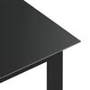 vidaXL Τραπέζι Κήπου Μαύρο 80 x 80 x 74 εκ. από Αλουμίνιο / Γυαλί