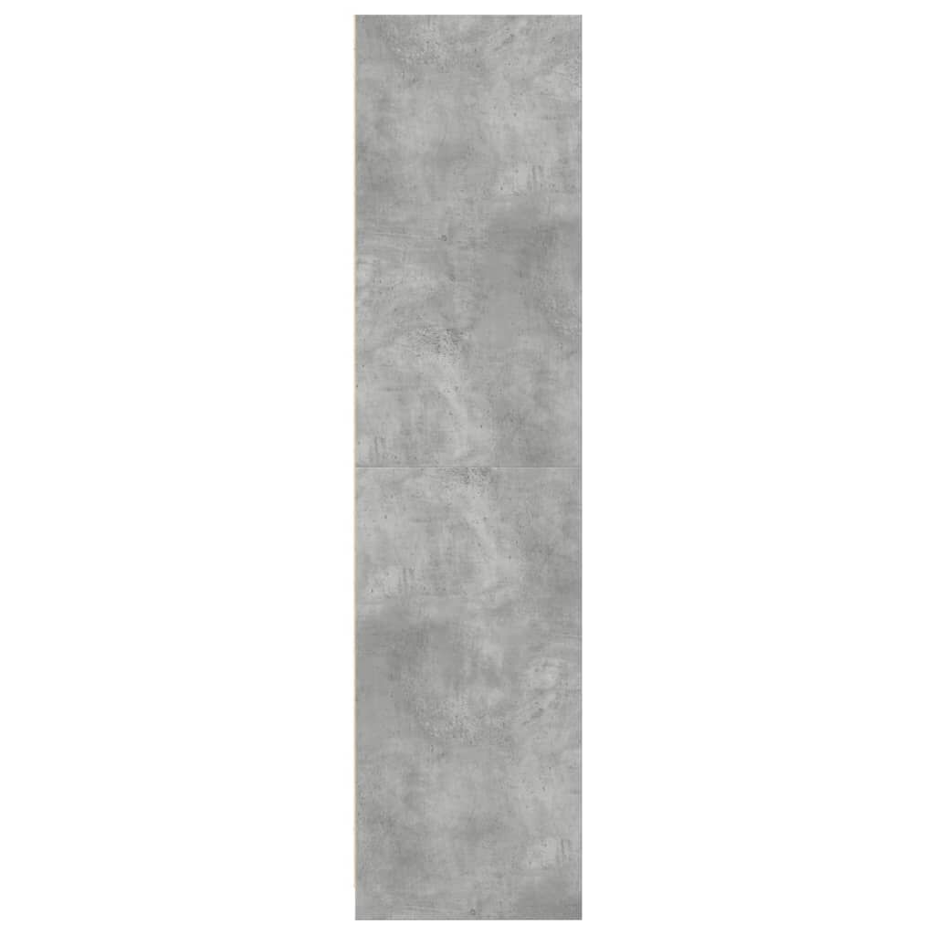vidaXL Ντουλάπα Γκρι του Σκυροδέματος 50x50x200 εκ. Επεξεργασμένο Ξύλο