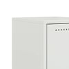 vidaXL Κομοδίνο Λευκό 36x39x43,5 εκ. από Χάλυβα