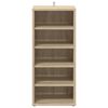 vidaXL Παπουτσοθήκη Sonoma Δρυς 31,5 x 35 x 70 εκ. από Επεξ. Ξύλο