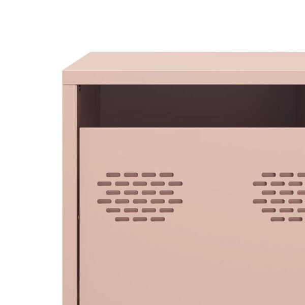 vidaXL Έπιπλο Τηλεόρασης Ροζ 68 x 39 x 43,5 εκ. Χάλυβας Ψυχρής Έλασης