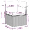 vidaXL Σετ Καναπέ Κήπου με μαξιλάρι 12 pcs Γκρι 80 x 80 x 71 cm