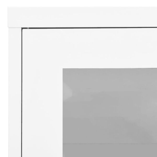 vidaXL Ντουλάπα Γραφείου 90 x 40 x 70 εκ. Λευκή Ατσάλινη