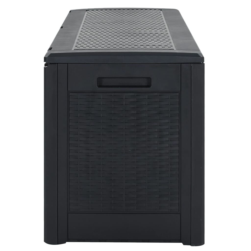 vidaXL Μπαούλο Αποθήκευσης Κήπου Ανθρακί 119x48x60 εκ. απο Πολυπ/λένιο