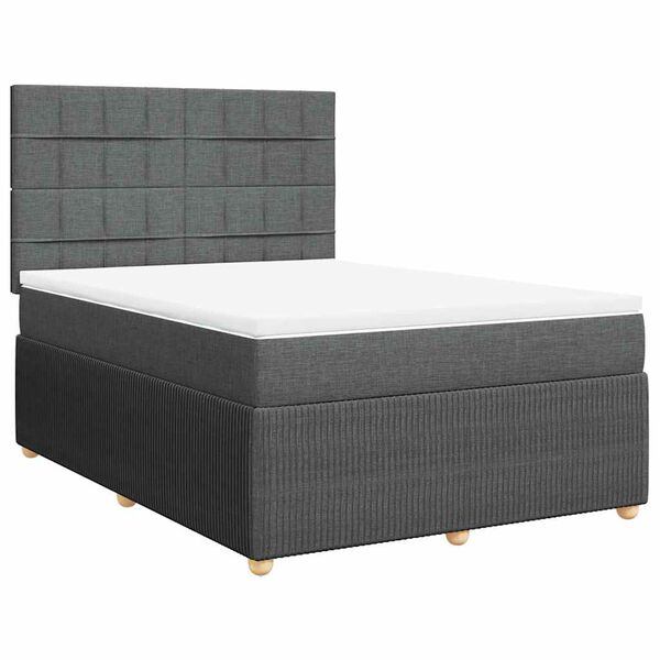 vidaXL &Kappa;&rho;&epsilon;&beta;ά&tau;&iota; Boxspring &mu;&epsilon; &Sigma;&tau;&rho;ώ&mu;&alpha; &Sigma;&kappa;&omicron;ύ&rho;&omicron; &Gamma;&kappa;&rho;&iota; 140x200 &epsilon;&kappa; &Upsilon;&phi;&alpha;&sigma;&mu;ά&tau;&iota;&nu;&omicron;