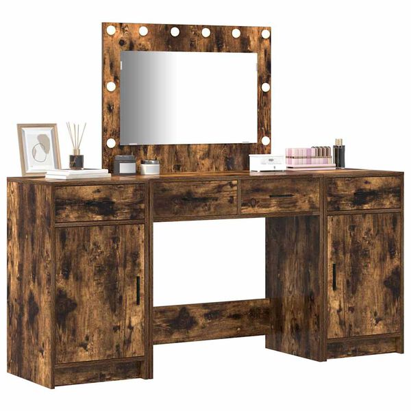 vidaXL Τραπέζι περιποίησης με συρτάρι 3 pcs Καφέ 40 x 41 x 75 εκ