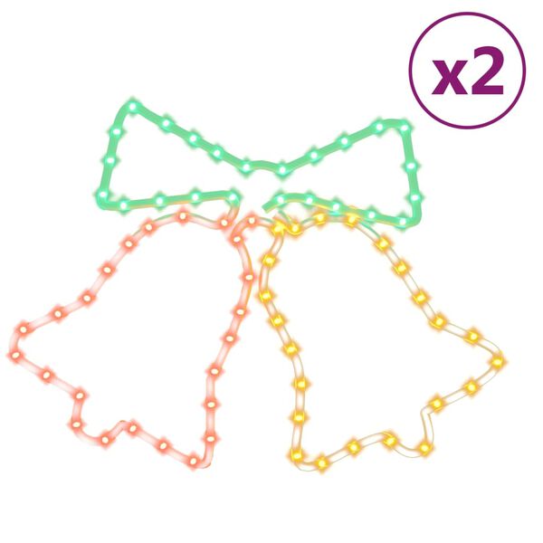 vidaXL &Chi;&rho;&iota;&sigma;&tau;&omicron;&upsilon;&gamma;&epsilon;&nu;&nu;&iota;ά&tau;&iota;&kappa;&epsilon;&sigmaf; &Phi;&iota;&gamma;&omicron;ύ&rho;&epsilon;&sigmaf; &Kappa;&alpha;&mu;&pi;ά&nu;&epsilon;&sigmaf; 2 &tau;&epsilon;&mu;. &mu;&epsilon; 72 LED 50x56 &epsilon;&kappa;.