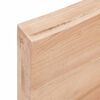 vidaXL Ράφι Τοίχου Ανοιχτό Καφέ 40x30x(2-4)εκ. Επεξ. Μασίφ Ξύλο Δρυός