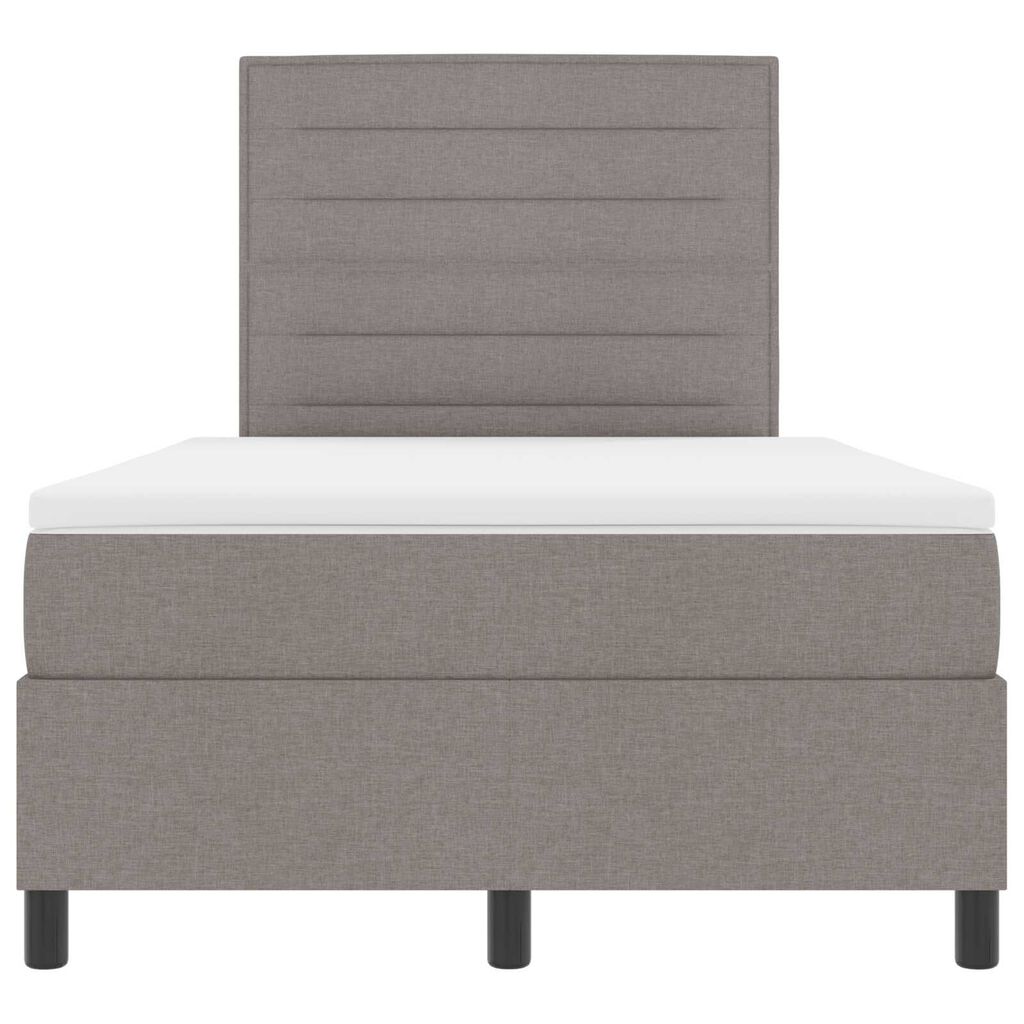 vidaXL Κρεβάτι Box Spring με Μαξιλάρι Ταύρος 120x200 εκ Υφάσματος
