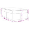 vidaXL Κρεβάτι Boxspring με Στρώμα Σκούρο Γκρι 120x200 εκ. Βελούδινο