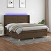 vidaXL &Kappa;&rho;&epsilon;&beta;ά&tau;&iota; Boxspring &mu;&epsilon; &Sigma;&tau;&rho;ώ&mu;&alpha; & LED &Sigma;&kappa;.&Kappa;&alpha;&phi;έ 180x200&epsilon;&kappa;. &Upsilon;&phi;&alpha;&sigma;&mu;ά&tau;&iota;&nu;&omicron;
