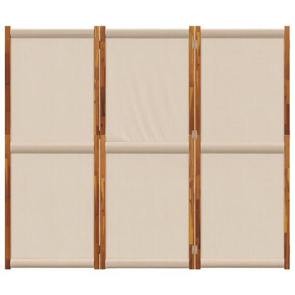 vidaXL Διαχωριστικό Δωματίου με 3 Πάνελ Taupe 210 x 180 εκ.