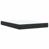 vidaXL Κρεβάτι Boxspring με Στρώμα Μαύρο 140x190 εκ. Βελούδινο
