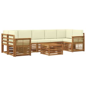 vidaXL &Sigma;&epsilon;&iota;&rho;ά &Kappa;&alpha;&nu;&alpha;&pi;έ &Epsilon;&xi;&omega;&tau;&epsilon;&rho;&iota;&kappa;&omicron;ύ &mu;&epsilon; &mu;&alpha;&xi;&iota;&lambda;ά&rho;&iota; 8 pcs &Phi;&upsilon;&sigma;&iota;&kappa;ό &kappa;&alpha;&iota; &Kappa;&rho;έ&mu;&alpha;