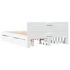 vidaXL Σκελετός Κρεβατιού με Κεφαλάρι Χωρίς Στρώμα Λευκό 140x190 εκ.