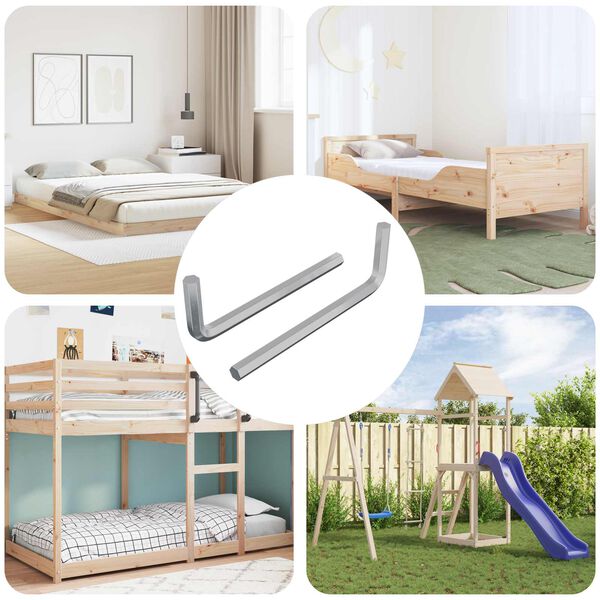 vidaXL &Epsilon;&xi;&alpha;&gamma;&omega;&nu;&iota;&kappa;ό &Kappa;&lambda;&epsilon;&iota;&delta;ί 2 pcs &Alpha;&sigma;&eta;&mu;ί 32 x 86 &chi;&iota;&lambda;. &Alpha;&tau;&sigma;ά&lambda;&iota;