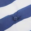 vidaXL Μαξιλάρια Καρέκλας με Πλάτη 6 τεμ. Μπλε&Λευκά Ριγέ Υφ. Oxford