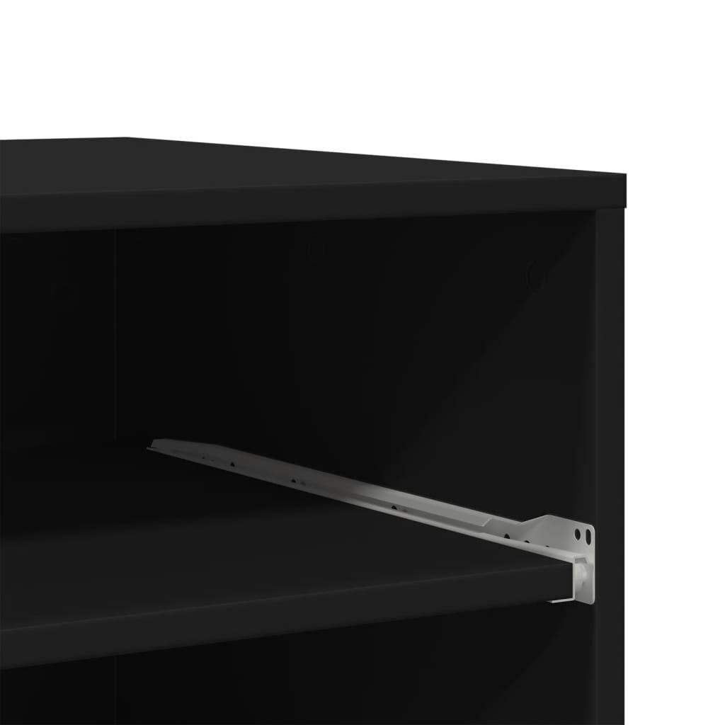 vidaXL Βάση Εκτυπωτή με Ρόδες Μαύρο 60 x 48 x 74 εκ.