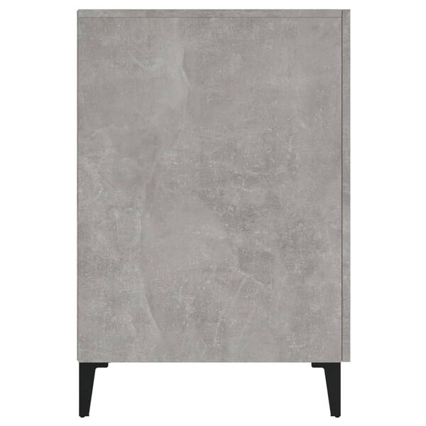 vidaXL Γραφείο Γκρι Σκυροδέματος 140x50x75 εκ. Επεξεργασμένο Ξύλο