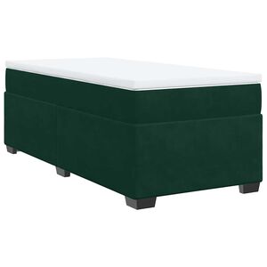 vidaXL &Kappa;&rho;&epsilon;&beta;ά&tau;&iota; Boxspring &mu;&epsilon; &Sigma;&tau;&rho;ώ&mu;&alpha; &Sigma;&kappa;&omicron;ύ&rho;&omicron; &Pi;&rho;ά&sigma;&iota;&nu;&omicron; 90x190 &epsilon;&kappa;. &Beta;&epsilon;&lambda;&omicron;ύ&delta;&iota;&nu;&omicron;