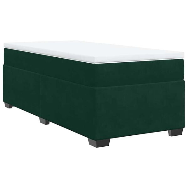 vidaXL &Kappa;&rho;&epsilon;&beta;ά&tau;&iota; Boxspring &mu;&epsilon; &Sigma;&tau;&rho;ώ&mu;&alpha; &Sigma;&kappa;&omicron;ύ&rho;&omicron; &Pi;&rho;ά&sigma;&iota;&nu;&omicron; 90x190 &epsilon;&kappa;. &Beta;&epsilon;&lambda;&omicron;ύ&delta;&iota;&nu;&omicron;