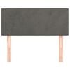 vidaXL Κεφαλάρι Κρεβατιού Σκούρο Γκρι 100x5x78/88 εκ. Βελούδινο