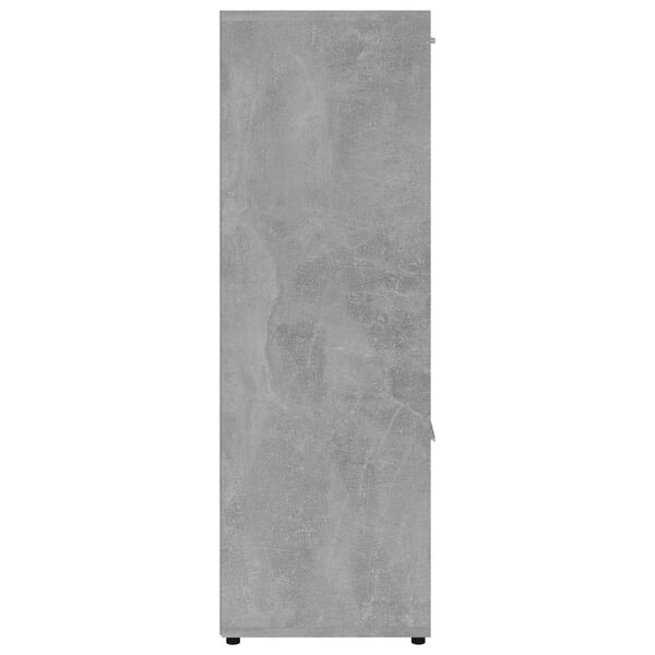 vidaXL Βιβλιοθήκη Γκρι του Σκυροδέματος 90 x 30 x 90 εκ. Επεξ. Ξύλο