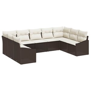 vidaXL &Sigma;&epsilon;&tau; &Kappa;&alpha;&nu;&alpha;&pi;έ &Kappa;ή&pi;&omicron;&upsilon; 9 pcs &Kappa;&alpha;&phi;έ &kappa;&alpha;&iota; &Kappa;&rho;έ&mu;&alpha; &sigma;&upsilon;&nu;&theta;&epsilon;&tau;&iota;&kappa;ό &rho;&alpha;&tau;ά&nu;