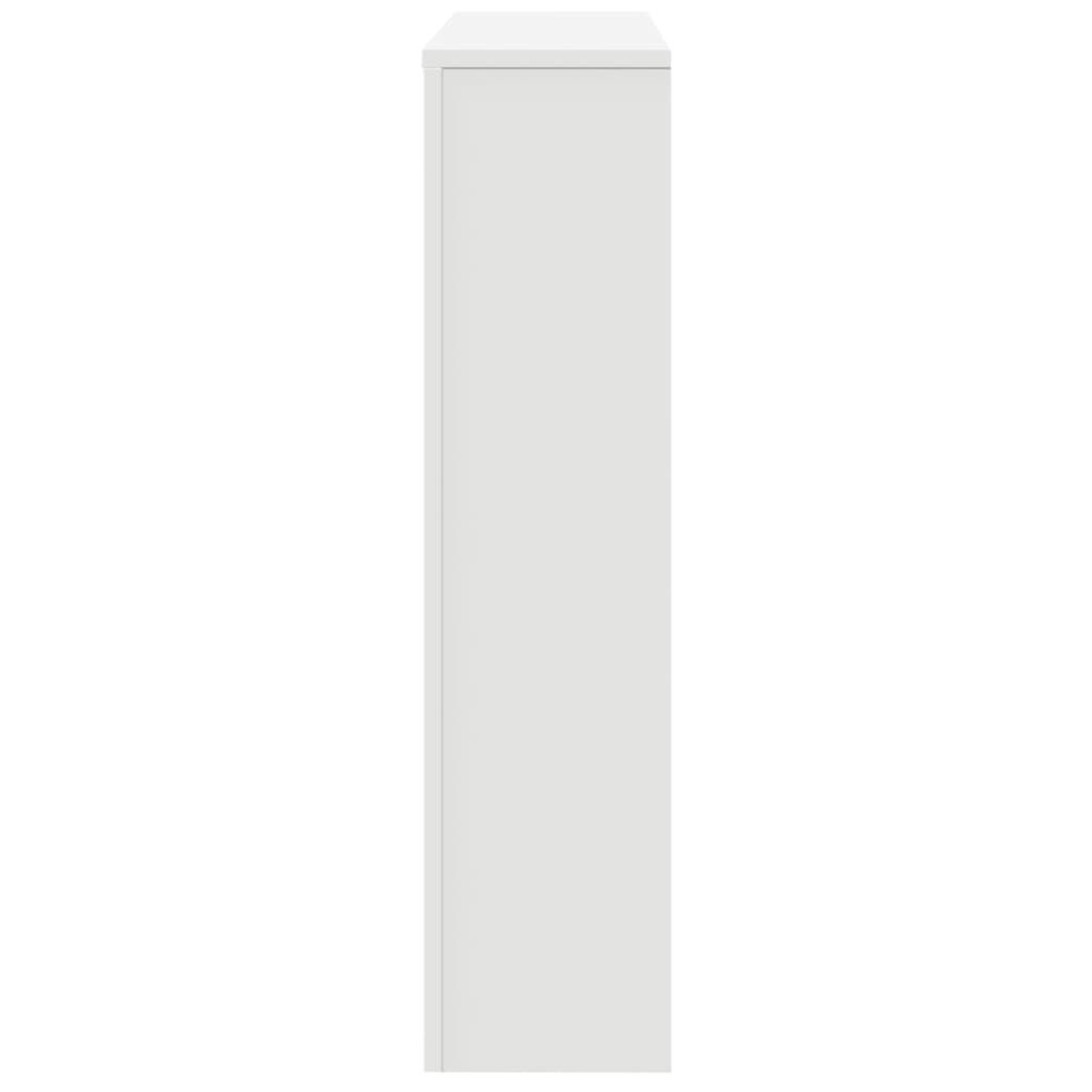 vidaXL Κάλυμμα Καλοριφέρ Λευκό 149x20x82 εκ. από Επεξεργασμένο Ξύλο
