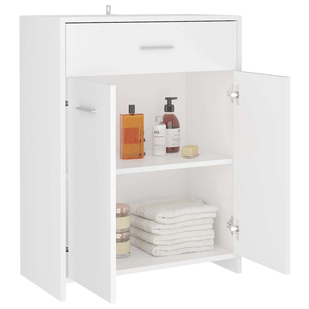 vidaXL Ντουλάπι Μπάνιου Λευκό 60 x 33 x 80 εκ. από Επεξ. Ξύλο