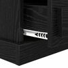 vidaXL Κομοδίνο Μαύρη δρυς 43 x 36 x 60 εκ Επεξεργασμένο ξύλο