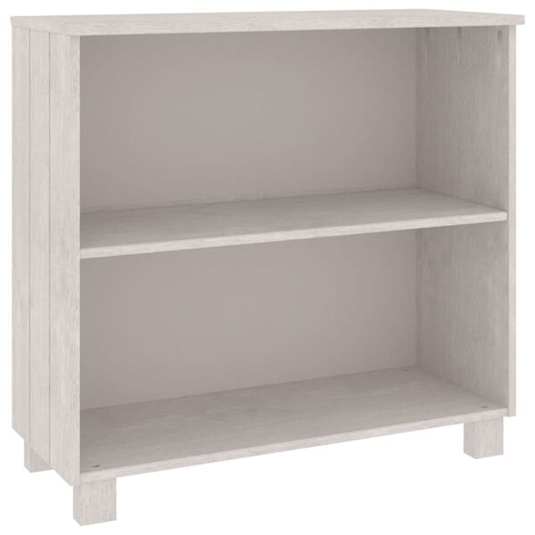vidaXL Ντουλάπι HAMAR Λευκό 85 x 35 x 80 εκ. από Μασίφ Ξύλο Πεύκου