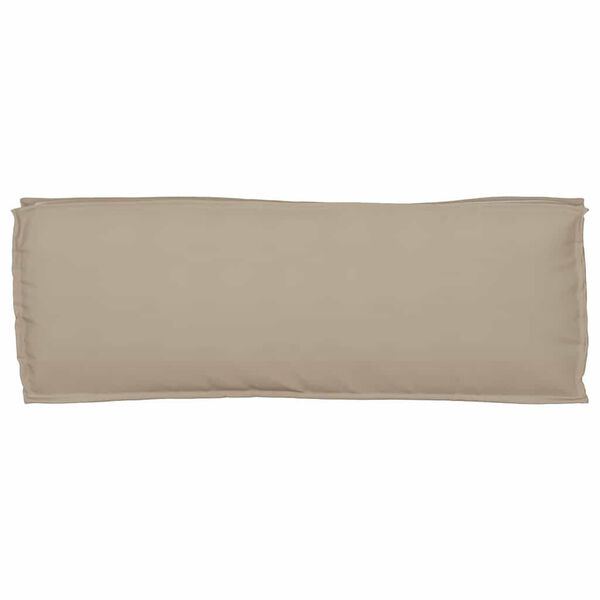 vidaXL Μαξιλάρι παλέτας για πάγκο Taupe 110 x 40 x 8 εκ Ύφασμα Oxford