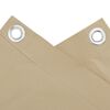 vidaXL Διαχωριστικό Βεράντας Μπεζ 75 x 300 εκ. Ύφασμα Oxford