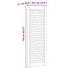 vidaXL Πόρτα Ντουλάπας Φυσικό 140.5 x 2.1 x 49.5 cm Μασίφ ξύλο πεύκου
