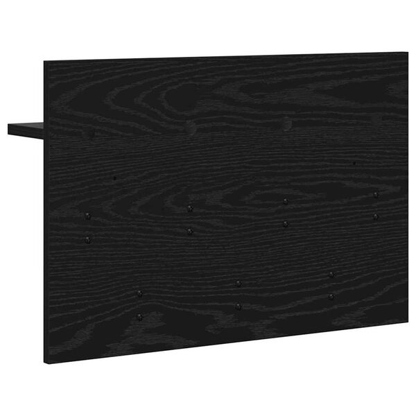 vidaXL Τοίχου Κρεμάστρα Μαύρη δρυς 60 x 40 x 12 cm Επεξεργασμένο ξύλο