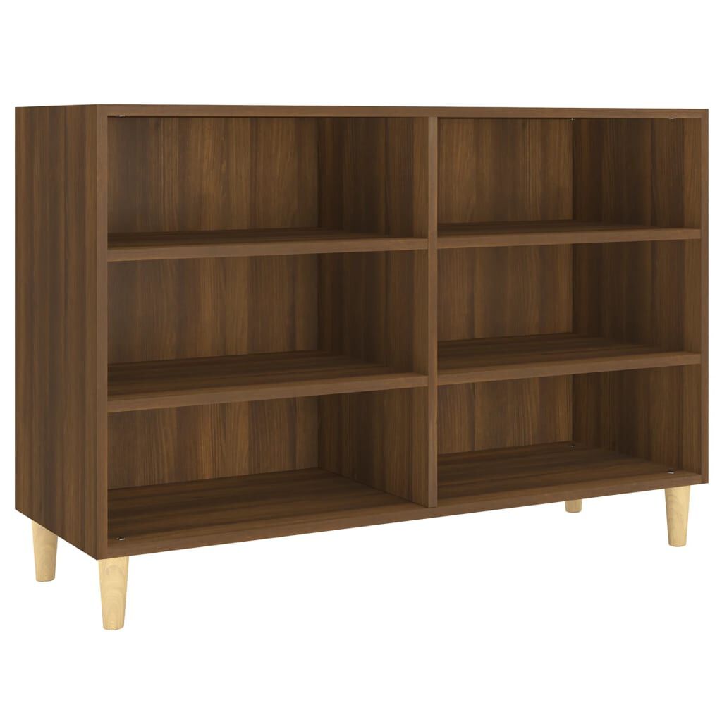 vidaXL Ραφιέρα Καφέ Δρυς 103,5 x 35 x 70 εκ. από Επεξεργ. Ξύλο